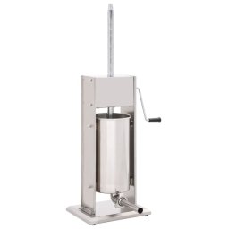 Vidaxl Embutidora Manual De Acero Inoxidable 15 L Plateado