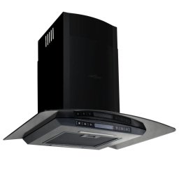 Vidaxl Campana Extractora Pared 60 Cm Acero Inoxidable 756 M³/h Negro