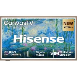 TV Hisense Canvas DLED 55S7DS 55" 4K UltraHD 144Hz Smart TV VIDAA HDR10 Dolby Vision Modo Arte