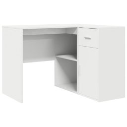 Escritorio vidaXL Dijon Esquinero Blanco 75x102x50 cm