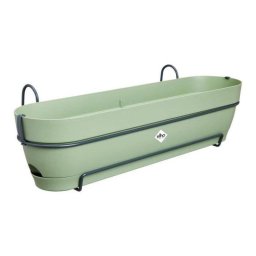 Macetero Balcón ELHO Vibia Campana All-in-One 70 cm Verde Reciclado Autorregante