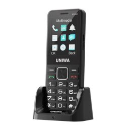 Lipa Uniwa V2000 4G 2,4" Teclas Grandes Base de Carga Negro