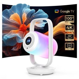 Proyector ETOE Starfish 2 FullHD 500 Lúmenes 100" LED LCD Google TV Portátil