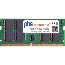 Memoria RAM PHS-memory HP OMEN MAX DDR5 32GB 6400MHz SO-DIMM eficiencia energética 262 pines