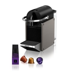 Cafetera de cápsulas Krups Pixie XN306T10 0,7 L 1260 W negra titanio