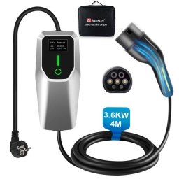 Cargador Portátil Junsun Tipo 2 3,5 kW 16A con Cable 4m