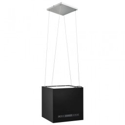 VidaXL Campana Decorativa de Isla 37cm D Negro