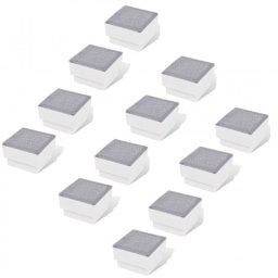 VidaXL Pack 12 Focos LED Empotrables para Exterior Blanco Cálido