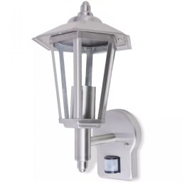 VidaXL Farola de Pared con Sensor de Movimiento E27 Acero Inoxidable