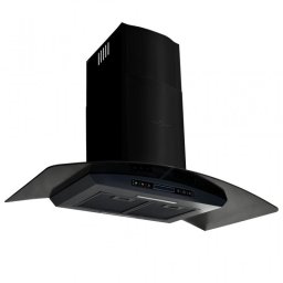 VidaXL Campana Decorativa 90cm D Negra