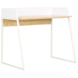VidaXL Escritorio 90x60x88cm Roble/Blanco