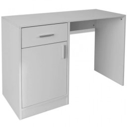 VidaXL Escritorio con Cajón y Armario Blanco 100x40x73cm