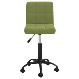 VidaXL Silla de Oficina Giratoria de Terciopelo Verde Claro