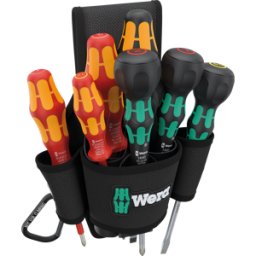 WERA 05136033001 - Juego de destornillador bolsa de cinturón Set 2, 8 piezas
