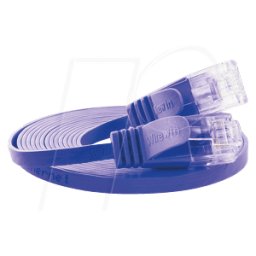 SLIM U6 075 VT - Cat.6 cordón de conexión DELGADO, U/UTP, 0,75 m, p