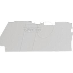 WAGO 2104-1291 - Placa de terminación e intermedia, 1,0 mm de grosor, gris