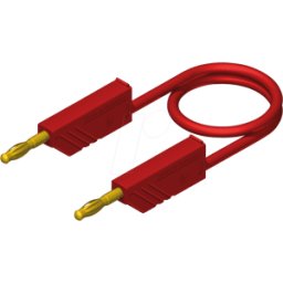HIRSCHMANN TEST & MEASUREMENT MLN 150 25 AU RT - Cable de medición, 2,5 mm², 1,5 m, rojo, bañado en