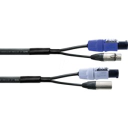 CPH 10D15PWR1 - Alimentación CORDIAL y cable híbrido DMX, 10.00m..
