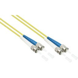 KABELMEISTER KM SO-LW05-050 - Cable de conexión de fibra óptica, OS2, ST - ST, 5 m, amarillo