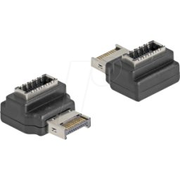 DELOCK 67237 - 90° Adaptador USB 10 Gb/s A macho > Llave A tipo E hembra