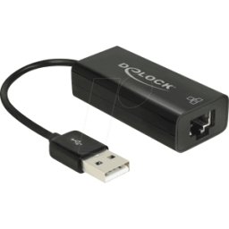 DELOCK 62595 - Tarjeta de red, USB 2.0, Fast Ethernet, 1 RJ45