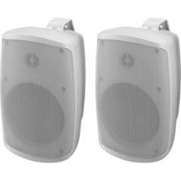 MONACOR MON WALL-05SET-W - Sistema de caja compacta de 2 vías, 100 V, 2x 30 W, activ