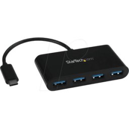 STARTECH.COM ST HB30C4AB - USB 3,0 Hub de 4 puertos, USB-C a 4x USB-A..