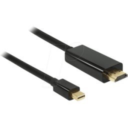 DELOCK 83700 - Conector mini DisplayPort a conector HDMI a, 3 m, negro