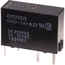 OMRON G6D 1A ASI 12V - Relé de red estrecho G6D 12 V CC, 1 contacto NA 5A