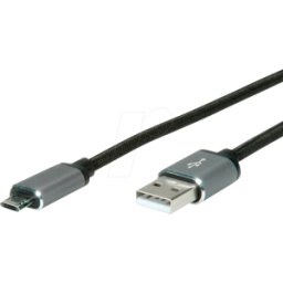 ROLINE 11028772 - Cable USB 2,0, A St. To Rev. Micro B St., 3,0 m.