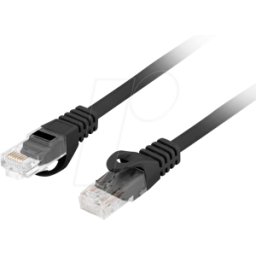 LANBERG LBG 610CU0300BK - Cable de parche RJ45 CAT Ice 6 UTP 3 m negro