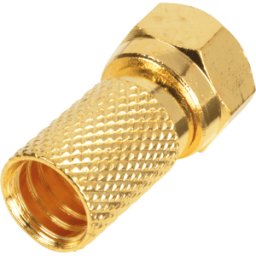 FREI FAS-G 6.7 - Conector F, chapado en oro, para cables coaxiales de 6,7 mm de d