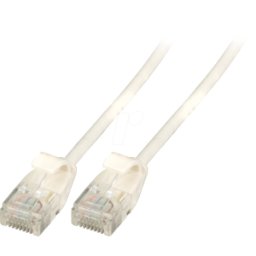 EFB-ELEKTRONIK EFB K8108WS.3 - Cable de interconexiones Cat.6a, U/UTP, ultraflex, 3m, blanco