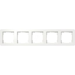 GIRA 0215 151 - Marco protector gira E1, 5 aumentos, blanco puro opaco satinado