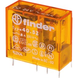 FINDER FIN 40.52.8 12V - Relé PCB enchufable, 2 CO, 8 A, 12 V AC
