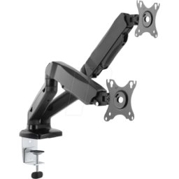 MANHATTAN 462501 - Soporte de mesa para 2 monitores, 17" a 32" máximo 9 kg p