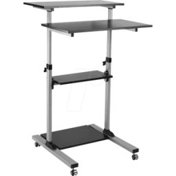 ROLINE 17021547 - Asiento / estación de trabajo de pie, ajustable, m&oacute