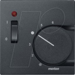 MERTEN EL SM 536114 - Sistema M, placa central, regulador de temperatura, antracita, a