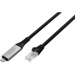 DIGITUS DIGI 300601030S - USB-C 3.2 Gen1 - Cable Ethernet RJ45, 1 Gbit/s, 3 m