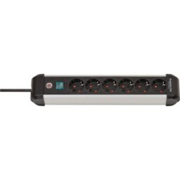 BRENNENSTUHL BRE 1391030600 - Tira de enchufe, de 6 vías, con interruptor y cable de 3