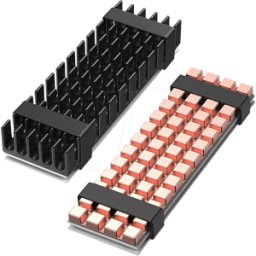 GRAUGEAR GG 18007 - 2 disipadores térmicos para M.2 SSD 2280, aluminio + cobre