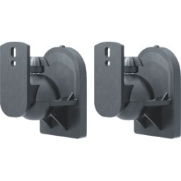GOOBAY 49393 - Soporte mural para altavoz, juego de 2, máx. 3,5 kg, negr