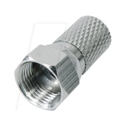 MAXTRACK MATR FFL0L - Twist-on F-plug, para cable de antena de Ø 6,8 mm