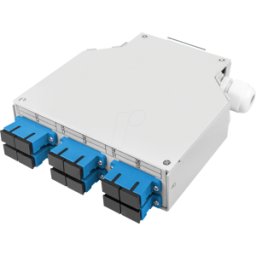 DIGITUS DIGI DN-963890 - Caja de fibra óptica para carril DIN, OS2, equipada, con adapt