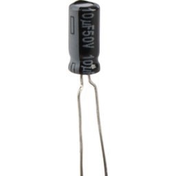 PANASONIC FR-A 10U 50B - Elko radial, 10 microF, 50 V, 105 °C, baja ESR