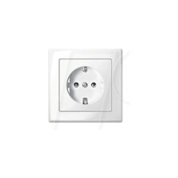 MERTEN EL ME SD SET - M-SMART, toma de corriente, simple, blanco polar, brillante