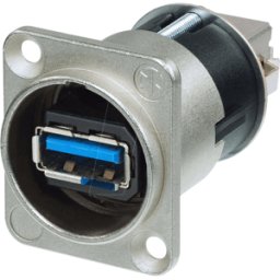 NEUTRIK ADAP USB3 VN - Adaptador USB 3,0 (tipo A y B), niquelado