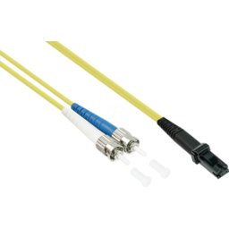 KABELMEISTER KM SO-LW06-010 - Cable de conexión de fibra óptica, OS2, MTRJ - ST, 1 m, amarillo