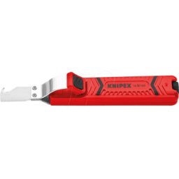 KNIPEX KN 16 20 165 SB - Herramienta pelacables, 165 mm, para cables redondos, 8,0-28,0 m