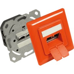 GOOD CONNECTIONS GC N0052O - Caja de conexiones RJ45, CAT.6, UP, naranja puro